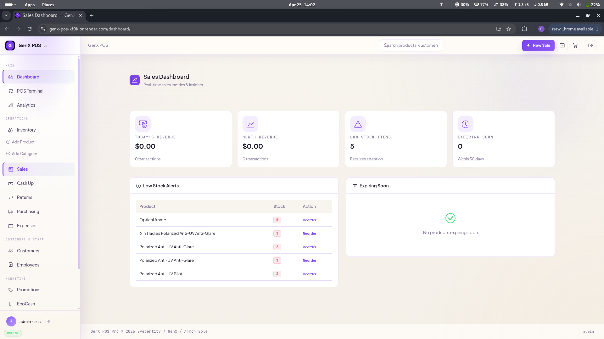 GenX POS System